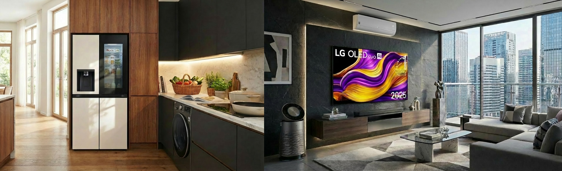 From kitchen to living room